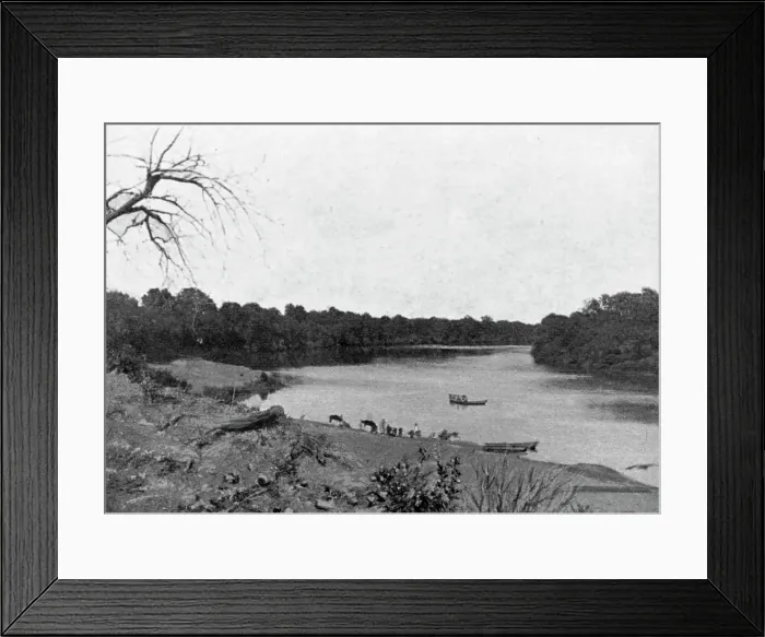 Framed Print : La Gambie a Quenotto; L'Ouest Africain, 1914. Creator: Unknown Framed Print : La Gambie a Quenotto; L'Ouest Africain, 1914. Creator: Unknown