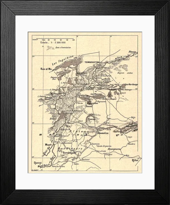 Framed Print : Delta central ou region lacustre du Niger; L'Ouest Africain, 1914. Creator: Unknown Framed Print : Delta central ou region lacustre du Niger; L'Ouest Africain, 1914. Creator: Unknown