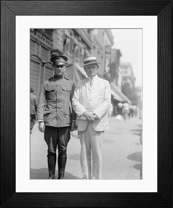 Framed Print : Edward Nash Hurley with Son, 1917. Creator: Harris & Ewing. Edward Nash Hurley with Son, 1917. Creator: Harris & Ewing Framed Print : Edward Nash Hurley with Son, 1917. Creator: Harris & Ewing. Edward Nash Hurley with Son, 1917. Creator: Harris & Ewing