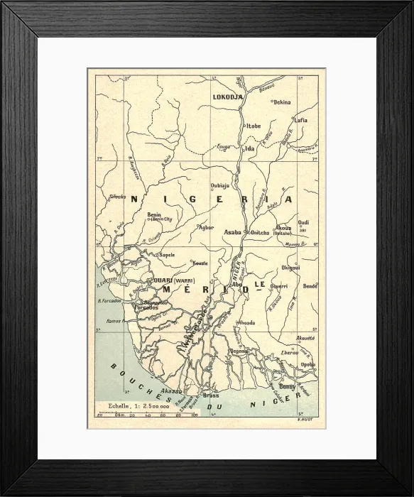 Framed Print : Delta du Niger; L'Ouest Africain, 1914. Creator: Unknown Framed Print : Delta du Niger; L'Ouest Africain, 1914. Creator: Unknown