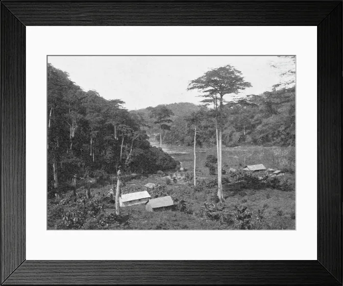 Framed Print : Vue sur le Konilou a l'embouchure de la Mandji; L'Ouest Africain, 1914. Creator: Unknown Framed Print : Vue sur le Konilou a l'embouchure de la Mandji; L'Ouest Africain, 1914. Creator: Unknown