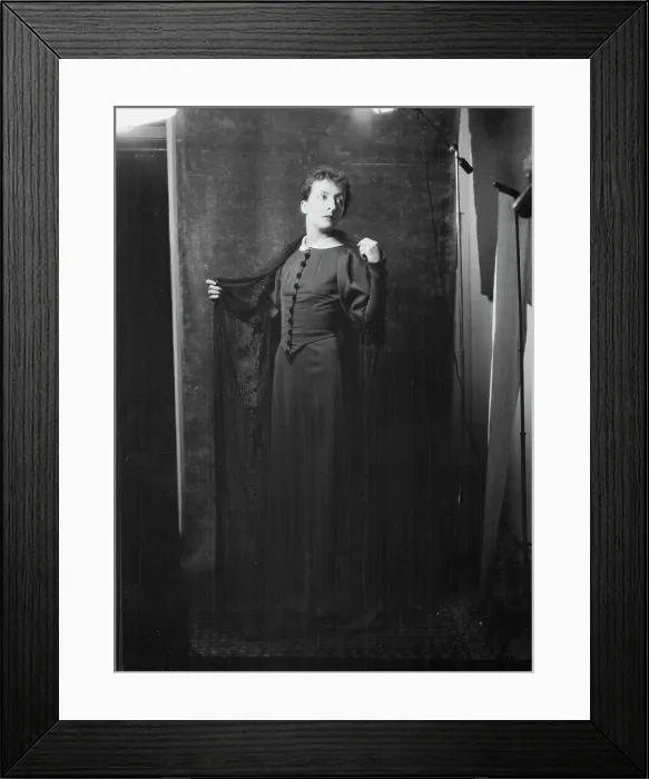 Framed Print : Eames, Claire [i.e. Clare], portrait photograph, 1926 Feb. 11. Creator: Arnold Genthe