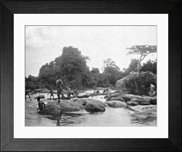 Framed Print : Rapides du M'bomou; L'Ouest Africain, 1914. Creator: Unknown Framed Print : Rapides du M'bomou; L'Ouest Africain, 1914. Creator: Unknown