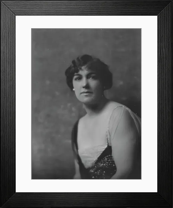 Framed Print : Williamson, W.F. Mrs. portrait photograph, 1916 or 1917. Creator: Arnold Genthe Framed Print : Williamson, W.F. Mrs. portrait photograph, 1916 or 1917. Creator: Arnold Genthe