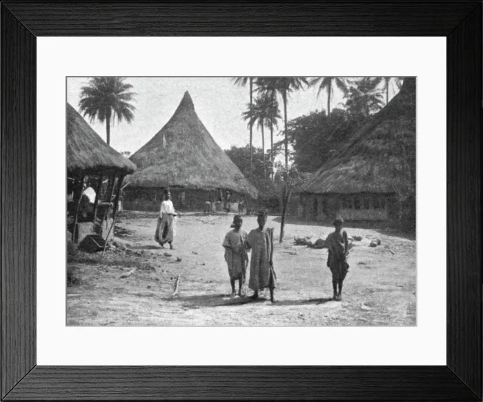 Framed Print : Un type de village negre: Kindia; L'Ouest Africain, 1914. Creator: Unknown Framed Print : Un type de village negre: Kindia; L'Ouest Africain, 1914. Creator: Unknown