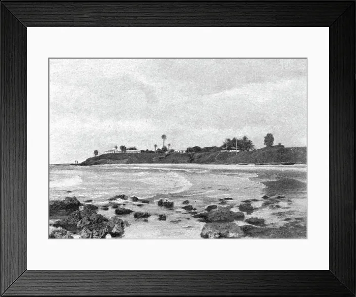Framed Print : Le cap Sainte Marie, a l'embouchure de la Gambie; L'Ouest Africain, 1914. Creator: Unknown Framed Print : Le cap Sainte Marie, a l'embouchure de la Gambie; L'Ouest Africain, 1914. Creator: Unknown