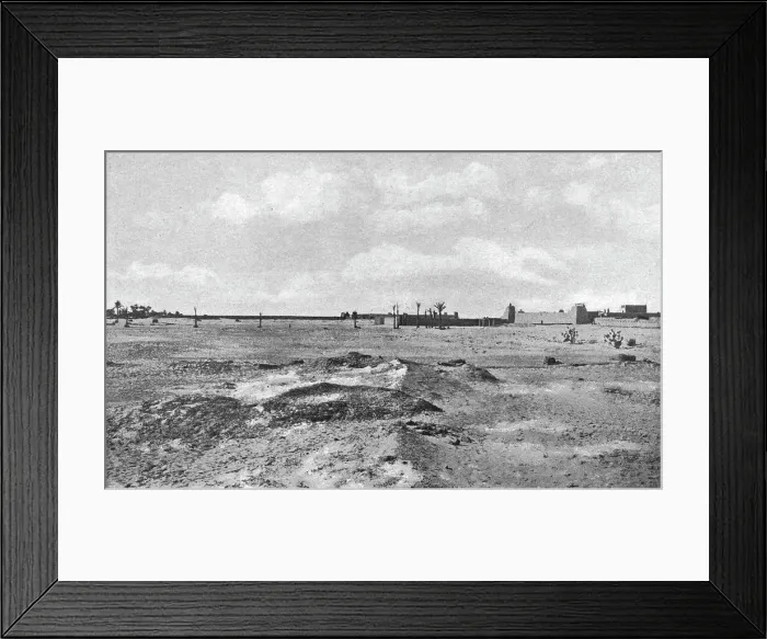 Framed Print : Une casba dans l'Adrar; L'Ouest Africain, 1914. Creator: Unknown Framed Print : Une casba dans l'Adrar; L'Ouest Africain, 1914. Creator: Unknown