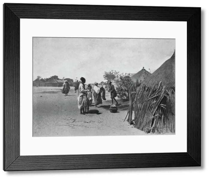 Framed Print : Dakar. Le village noir; L'Ouest Africain, 1914. Creator: Unknown Framed Print : Dakar. Le village noir; L'Ouest Africain, 1914. Creator: Unknown
