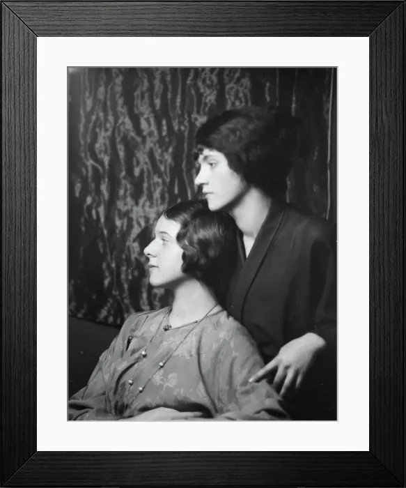 Framed Print : Gazarian, Olga, Miss, and unidentified woman, portrait photograph, 1932 Creator: Arnold Genthe Framed Print : Gazarian, Olga, Miss, and unidentified woman, portrait photograph, 1932 Creator: Arnold Genthe