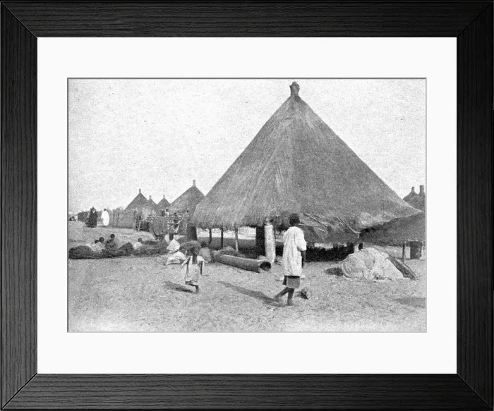 Framed Print : Rufisque. Le village noir; L'Ouest Africain, 1914. Creator: Unknown Framed Print : Rufisque. Le village noir; L'Ouest Africain, 1914. Creator: Unknown