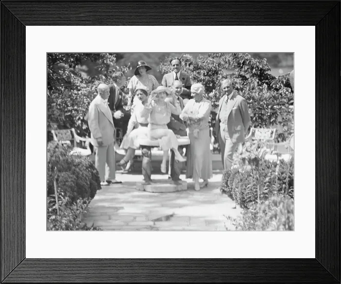 Framed Print : Gossler, Philip, Mrs. group, outdoors, not before 1929. Creator: Arnold Genthe Framed Print : Gossler, Philip, Mrs. group, outdoors, not before 1929. Creator: Arnold Genthe