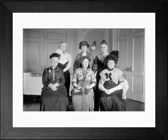 Framed Print : Intl. Anti-Vivisection Congress - Back Row: Mrs. Clinton Pichney Farrell; Mrs. L. B. Hender... 1913 Creator: Harris & Ewing. Intl. Anti-Vivisection Congress - Back Row: Mrs. Clinton Pichney Farrell; Mrs. L. B Framed Print : Intl. Anti-Vivisection Congress - Back Row: Mrs. Clinton Pichney Farrell; Mrs. L. B. Hender... 1913 Creator: Harris & Ewing. Intl. Anti-Vivisection Congress - Back Row: Mrs. Clinton Pichney Farrell; Mrs. L. B