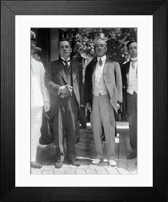 Framed Print : Viscount Ishii Kikujiro, Head of Japanese Mision [sic] To U.S. 1917. Creator: Harris & Ewing. Viscount Ishii Kikujiro, Head of Japanese Mision [sic] To U.S. 1917. Creator: Harris & Ewing
