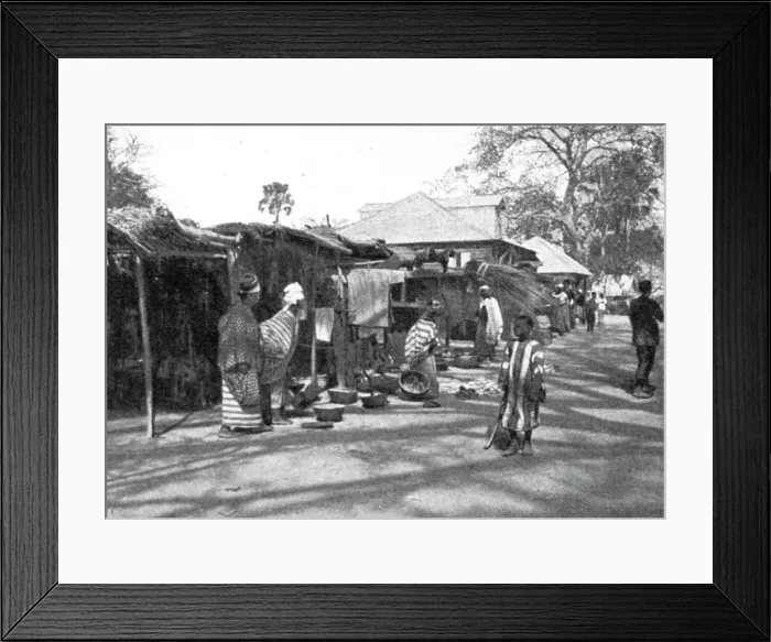 Framed Print : Une rue de Mac-Carthy; L'Ouest Africain, 1914. Creator: Unknown Framed Print : Une rue de Mac-Carthy; L'Ouest Africain, 1914. Creator: Unknown