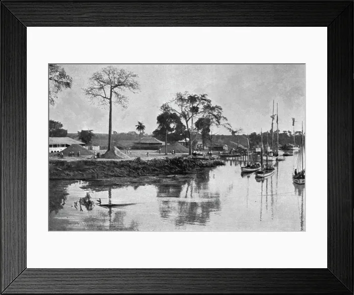Framed Print : Kountiaour. Vue generale; L'Ouest Africain, 1914. Creator: Unknown Framed Print : Kountiaour. Vue generale; L'Ouest Africain, 1914. Creator: Unknown