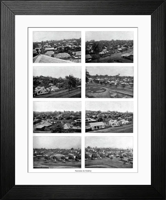 Framed Print : Panorama de Conakry; L'Ouest Africain, 1914. Creator: Unknown Framed Print : Panorama de Conakry; L'Ouest Africain, 1914. Creator: Unknown