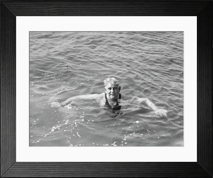Framed Print : Hunt, Seth, Mr. swimming, between 1931 and 1942. Creator: Arnold Genthe Framed Print : Hunt, Seth, Mr. swimming, between 1931 and 1942. Creator: Arnold Genthe