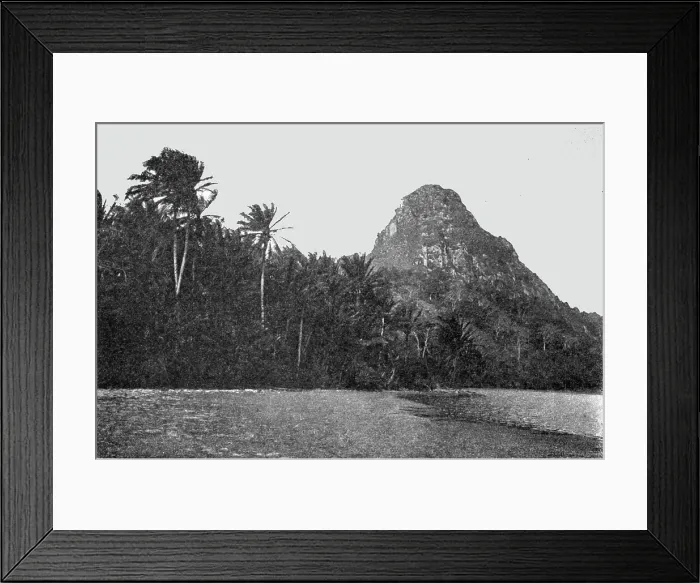 Framed Print : Annobon vu du Nord; L'Ouest Africain, 1914. Creator: Unknown Framed Print : Annobon vu du Nord; L'Ouest Africain, 1914. Creator: Unknown
