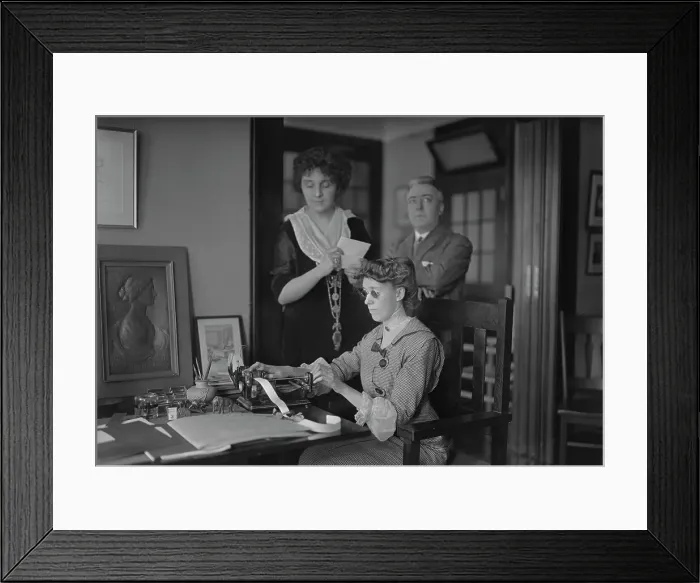 Framed Print : New York Association for the Blind, 1914 Jan. 8. Creator: Arnold Genthe Framed Print : New York Association for the Blind, 1914 Jan. 8. Creator: Arnold Genthe