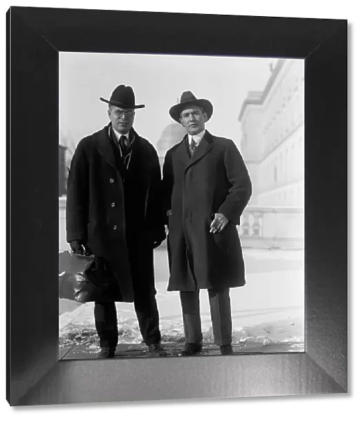Royal Cleaves Johnson, Rep. from South Dakota, left, with Rep. Vestal of Indiana, 1918. Creator: Harris & Ewing. Royal Cleaves Johnson, Rep. from South Dakota, left, with Rep. Vestal of Indiana, 1918. Creator: Harris & Ewing