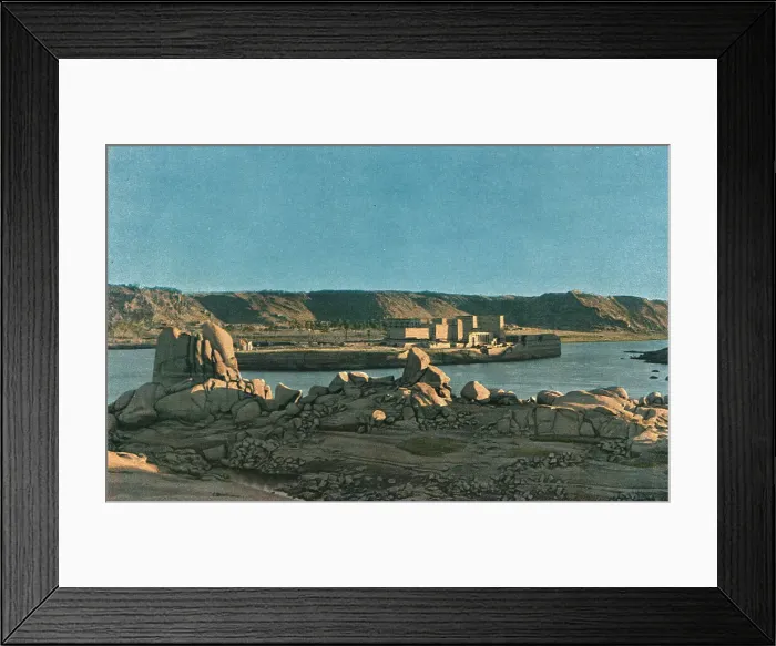 Framed Print : L'ile de Philae; Le Nord-Est Africain, 1914. Creator: Jules Gervais-Courtellemont Framed Print : L'ile de Philae; Le Nord-Est Africain, 1914. Creator: Jules Gervais-Courtellemont