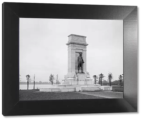 John Paul Jones - Statue, 1914. Creator: Harris & Ewing. John Paul Jones - Statue, 1914. Creator: Harris & Ewing