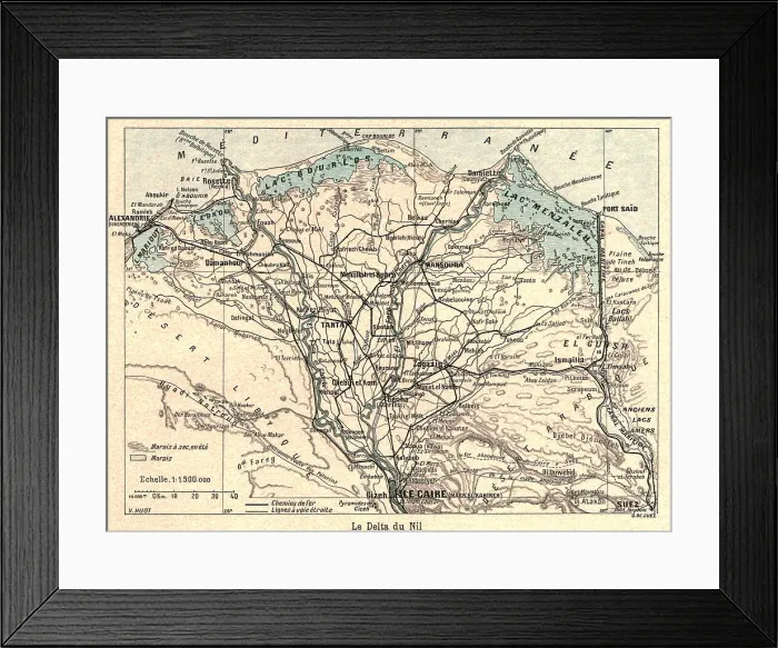 Framed Print : Le Delta du Nil; Le Nord-Est Africain, 1914. Creator: Unknown Framed Print : Le Delta du Nil; Le Nord-Est Africain, 1914. Creator: Unknown