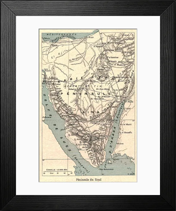 Framed Print : Peninsule du Sinai; Le Nord-Est Africain, 1914. Creator: Unknown Framed Print : Peninsule du Sinai; Le Nord-Est Africain, 1914. Creator: Unknown