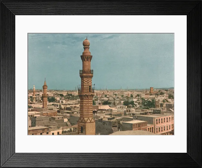 Framed Print : Le Caire a vol d'oiseau; Le Nord-Est Africain, 1914. Creator: Unknown Framed Print : Le Caire a vol d'oiseau; Le Nord-Est Africain, 1914. Creator: Unknown