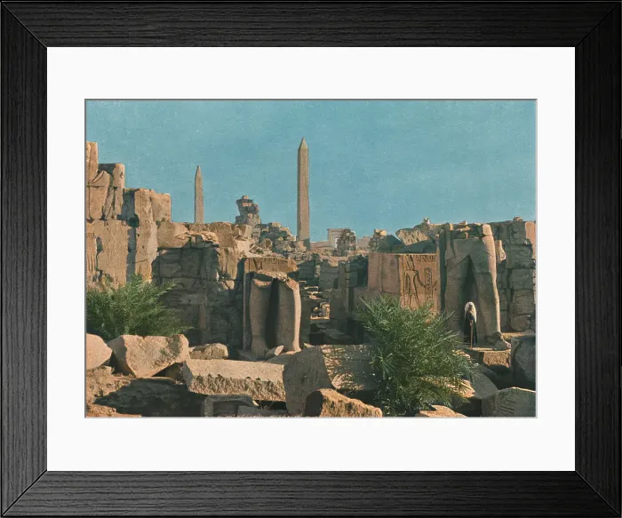 Framed Print : Ruines de Karnak; Le Nord-Est Africain, 1914. Creator: Jules Gervais-Courtellemont Framed Print : Ruines de Karnak; Le Nord-Est Africain, 1914. Creator: Jules Gervais-Courtellemont