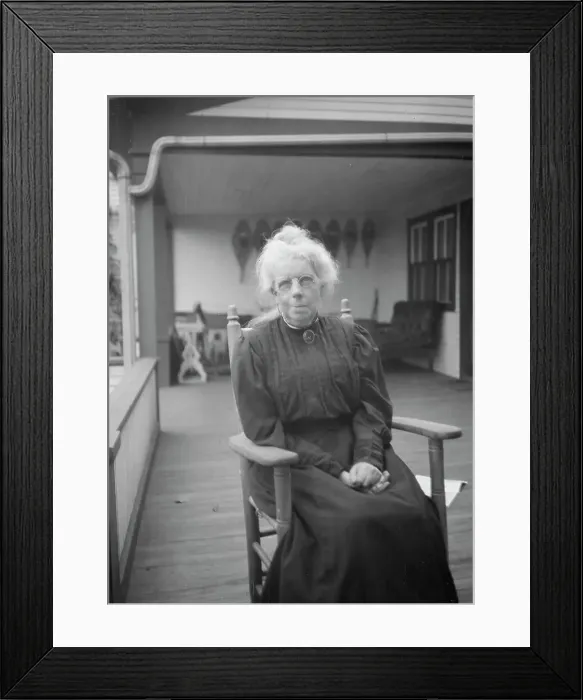 Framed Print : MacKaye, Steele, Mrs. seated outdoors, 1927 Creator: Arnold Genthe Framed Print : MacKaye, Steele, Mrs. seated outdoors, 1927 Creator: Arnold Genthe
