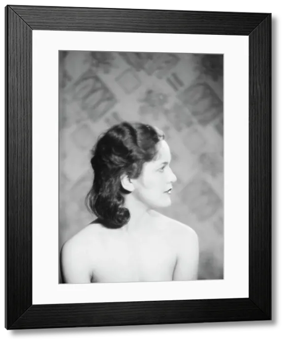 Framed Print : Margolies, Betty, Miss, portrait photograph, 1930 Creator: Arnold Genthe Framed Print : Margolies, Betty, Miss, portrait photograph, 1930 Creator: Arnold Genthe