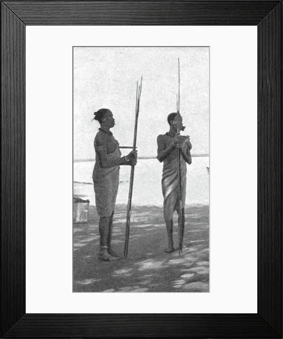 Framed Print : Guerriers Chillouks; Le Nord-Est Africain, 1914. Creator: Unknown Framed Print : Guerriers Chillouks; Le Nord-Est Africain, 1914. Creator: Unknown