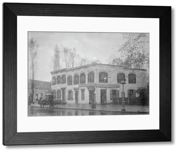 Framed Print : Saloon of P. Hohmann, 14th Street, 1913. Creator: Harris & Ewing. Saloon of P. Hohmann, 14th Street, 1913. Creator: Harris & Ewing