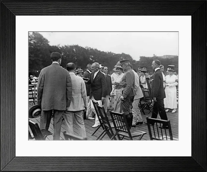 Framed Print : Organization of Government Clerks, President And Mrs. Wilson.. 1917. Creator: Harris & Ewing. Organization of Government Clerks, President And Mrs. Wilson.. 1917. Creator: Harris & Ewing Framed Print : Organization of Government Clerks, President And Mrs. Wilson.. 1917. Creator: Harris & Ewing. Organization of Government Clerks, President And Mrs. Wilson.. 1917. Creator: Harris & Ewing