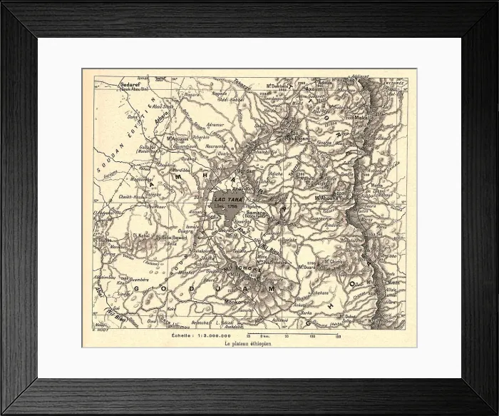 Framed Print : Le plateau ethiopien; Le Nord-Est Africain, 1914. Creator: Unknown Framed Print : Le plateau ethiopien; Le Nord-Est Africain, 1914. Creator: Unknown