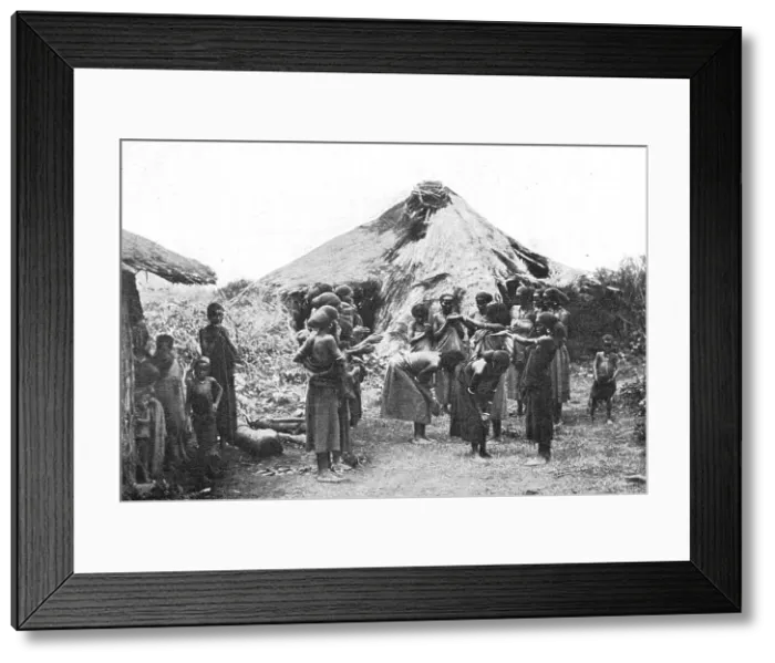 Framed Print : Danse de femmes Gallas; Le Nord-Est Africain, 1914. Creator: Unknown Framed Print : Danse de femmes Gallas; Le Nord-Est Africain, 1914. Creator: Unknown