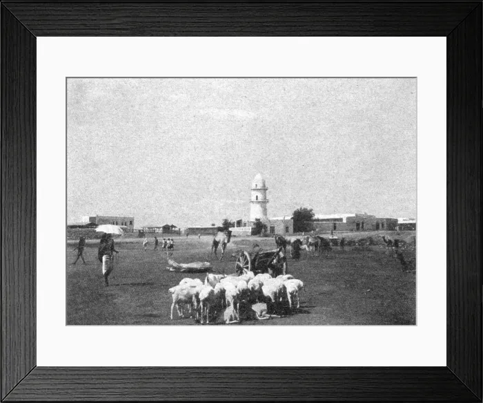 Framed Print : Place principale du village indigene de Djibouti; Le Nord-Est Africain, 1914. Creator: Unknown Framed Print : Place principale du village indigene de Djibouti; Le Nord-Est Africain, 1914. Creator: Unknown