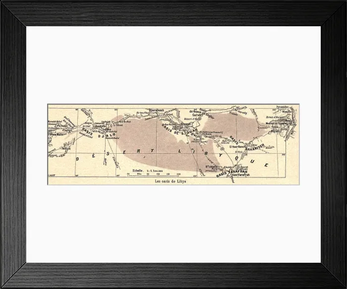 Framed Print : Les oasis de Libye; Le Nord-Est Africain, 1914. Creator: Unknown Framed Print : Les oasis de Libye; Le Nord-Est Africain, 1914. Creator: Unknown