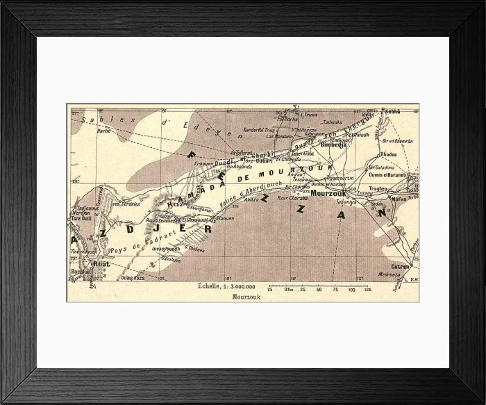 Framed Print : Mourzouk; Le Nord-Est Africain, 1914. Creator: Unknown Framed Print : Mourzouk; Le Nord-Est Africain, 1914. Creator: Unknown