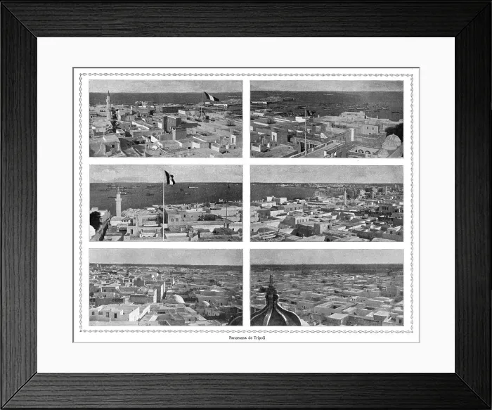 Framed Print : Panorama de Tripoli; Le Nord-Est Africain, 1914. Creator: Unknown Framed Print : Panorama de Tripoli; Le Nord-Est Africain, 1914. Creator: Unknown