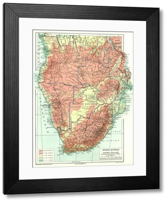 Framed Print : Afrique Anglaise, Sud- Ouest Africain; Afrique Australe, 1914. Creator: Unknown Framed Print : Afrique Anglaise, Sud- Ouest Africain; Afrique Australe, 1914. Creator: Unknown