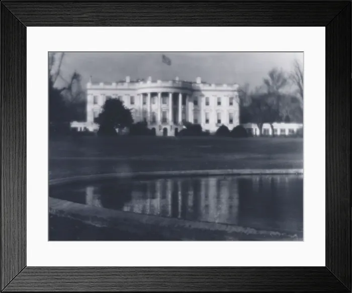 Framed Print : White House, 1913 Nov. Creator: Arnold Genthe Framed Print : White House, 1913 Nov. Creator: Arnold Genthe