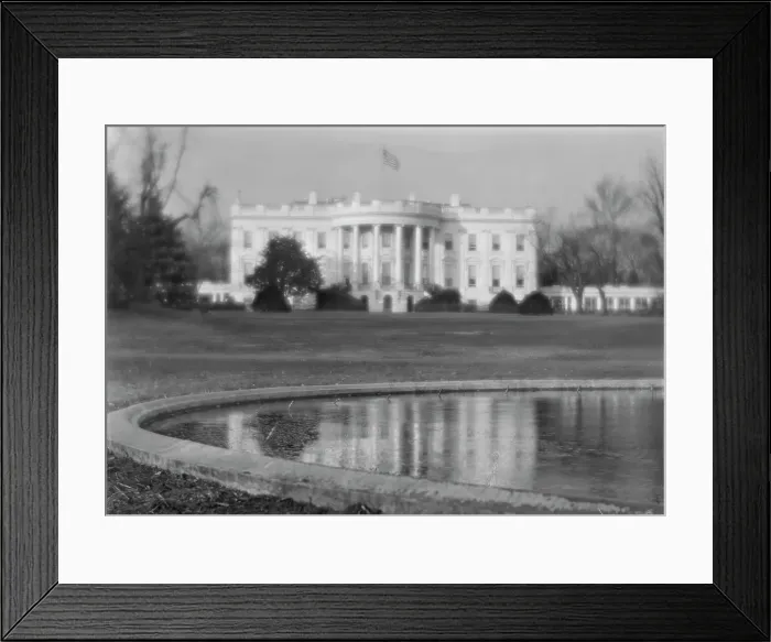 Framed Print : White House, Washington, D.C. 1913 Nov. Creator: Arnold Genthe Framed Print : White House, Washington, D.C. 1913 Nov. Creator: Arnold Genthe