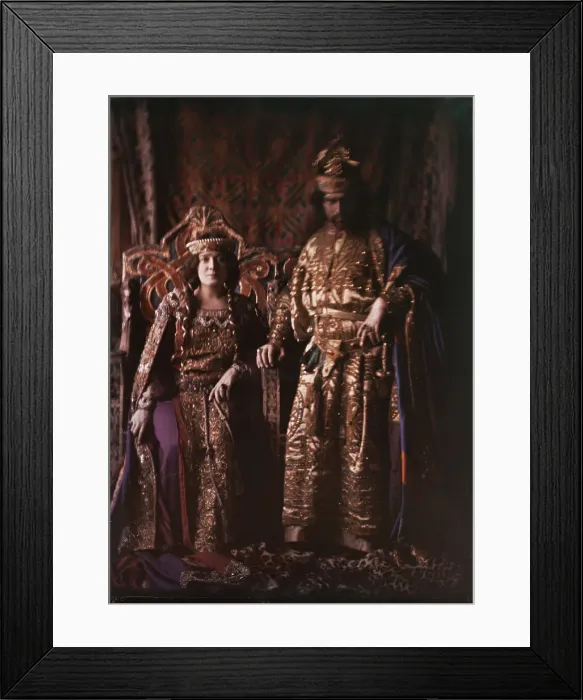 Framed Print : Julia Marlowe and Edward H. Southern in Macbeth, between 1906 and 1913. Creator: Arnold Genthe Framed Print : Julia Marlowe and Edward H. Southern in Macbeth, between 1906 and 1913. Creator: Arnold Genthe