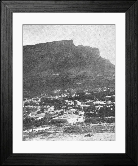 Framed Print : Montagne de la Table; Afrique Australe, 1914. Creator: Unknown