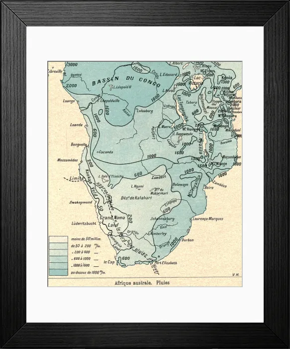 Framed Print : Afrique australe. Pluies; Afrique Australe, 1914. Creator: Unknown Framed Print : Afrique australe. Pluies; Afrique Australe, 1914. Creator: Unknown