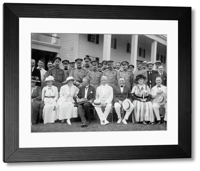 Framed Print : Group at Mount Vernon; Front Row, Left To Right Beginning with Woman in White Hat And Dark... 1917. Creator: Harris & Ewing. Group at Mount Vernon; Front Row, Left To Right Beginning with Woman in White Hat And Dark... 1917 Framed Print : Group at Mount Vernon; Front Row, Left To Right Beginning with Woman in White Hat And Dark... 1917. Creator: Harris & Ewing. Group at Mount Vernon; Front Row, Left To Right Beginning with Woman in White Hat And Dark... 1917