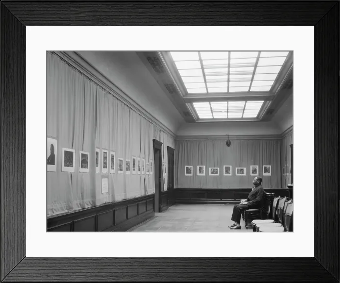 Framed Print : Exhibition of Arnold Genthe's photographs, between 1929 and 1942. Creator: Arnold Genthe Framed Print : Exhibition of Arnold Genthe's photographs, between 1929 and 1942. Creator: Arnold Genthe