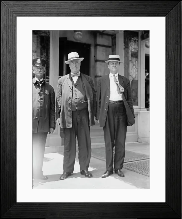 Framed Print : Thomas Haggerty centre, with Thomas Cairns, 1914. Creator: Harris & Ewing. Thomas Haggerty centre, with Thomas Cairns, 1914. Creator: Harris & Ewing Framed Print : Thomas Haggerty centre, with Thomas Cairns, 1914. Creator: Harris & Ewing. Thomas Haggerty centre, with Thomas Cairns, 1914. Creator: Harris & Ewing